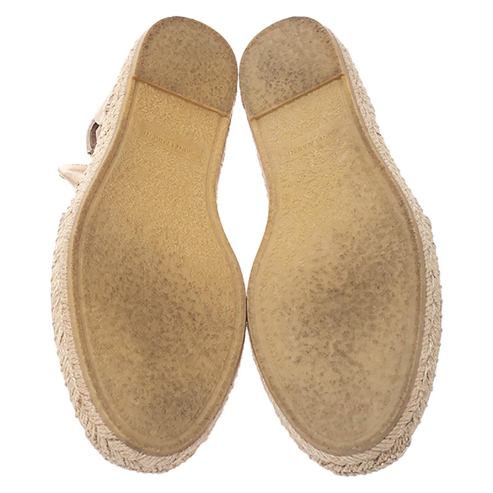 saint laurent lace up espadrilles