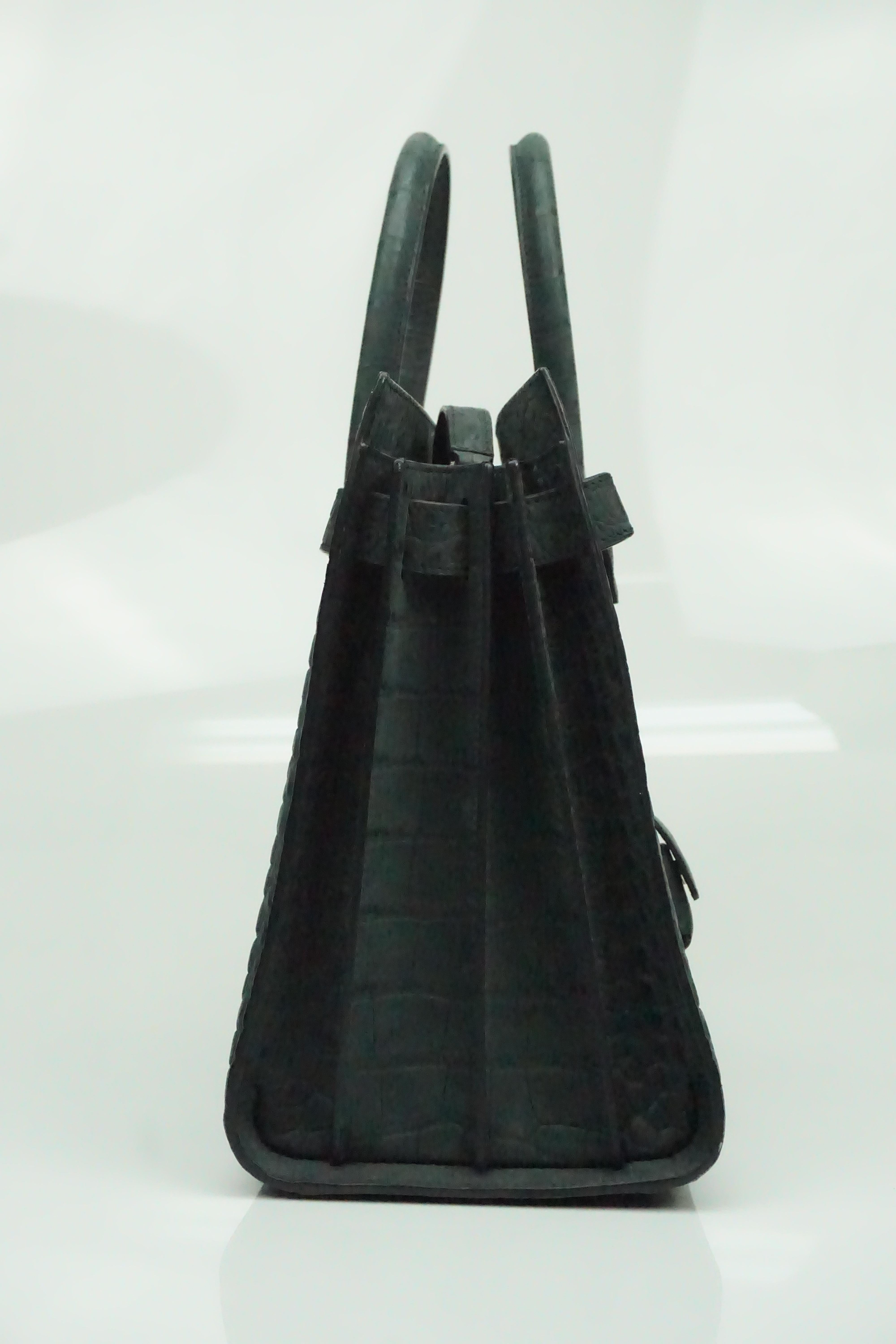 classic sac de jour small in crocodile embossed matte leather