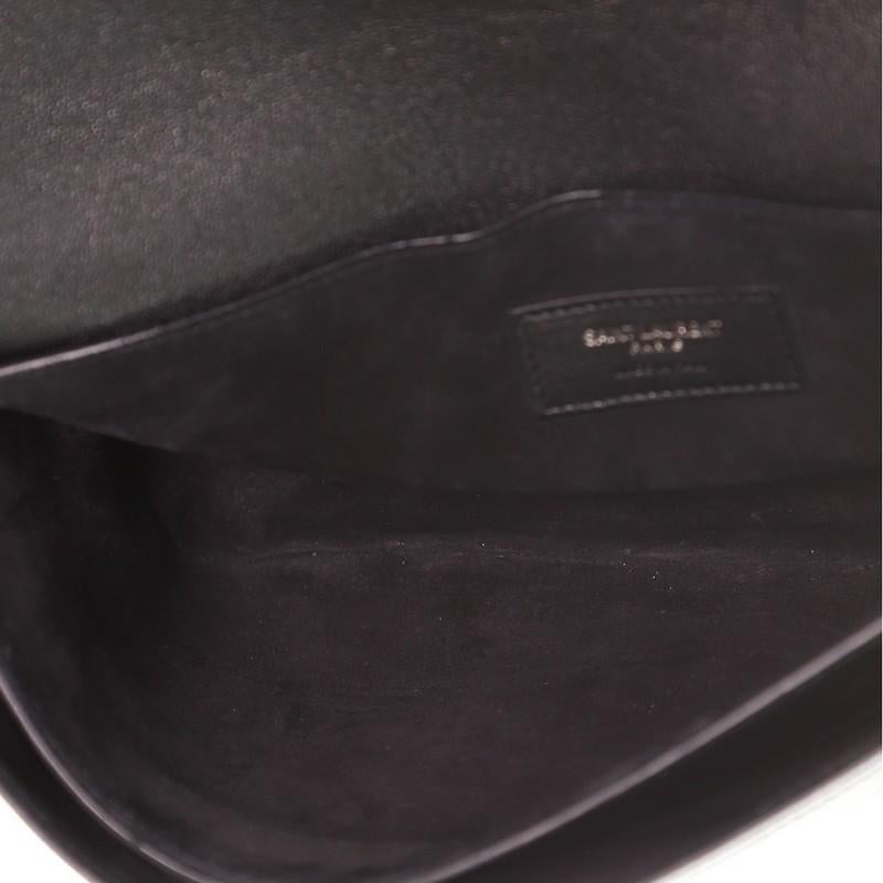 Black Saint Laurent Charlotte Flap Bag Leather Medium