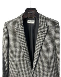 Saint Laurent Checked Wool Blazer Sz.36