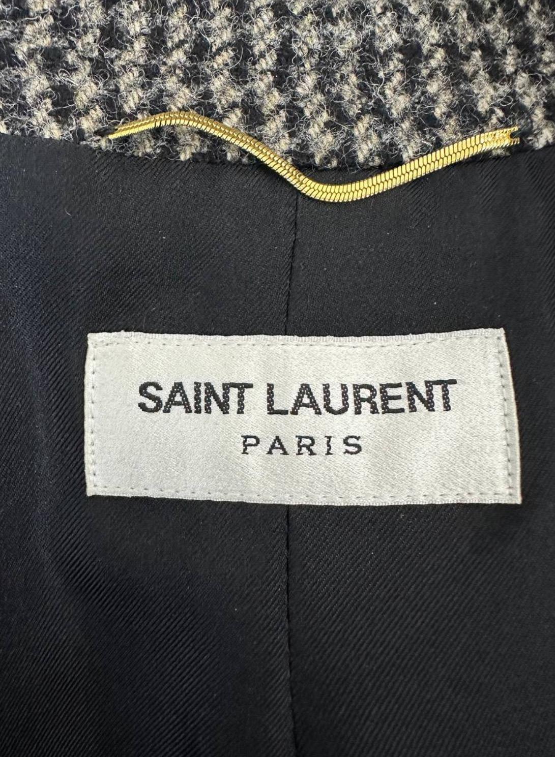 Femenino o masculino Saint Laurent Blazer de lana a cuadros S.36 en venta