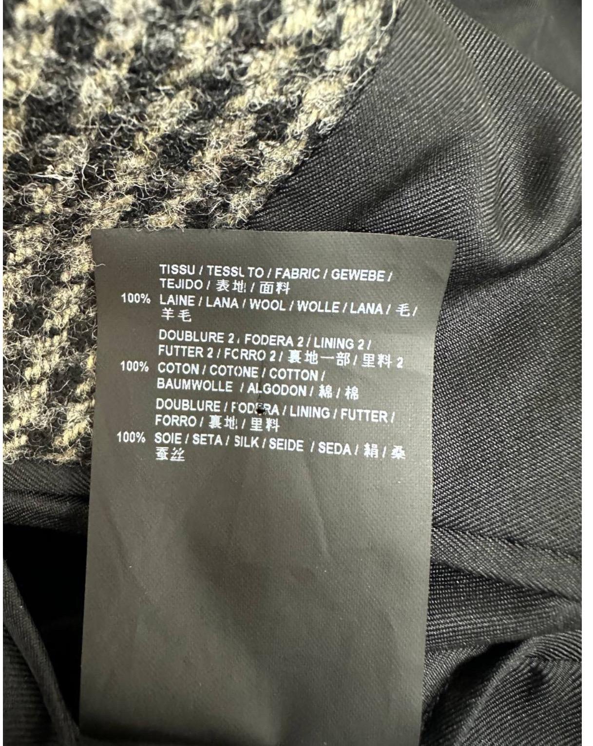 Saint Laurent Blazer de lana a cuadros S.36 en venta 2