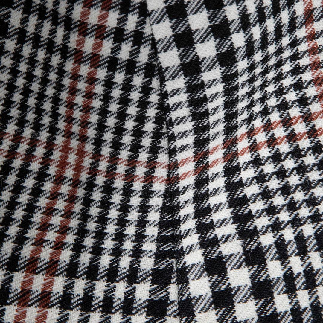 Saint Laurent Checkered Wool Knee Length Dress Size M In Good Condition For Sale In London, GB