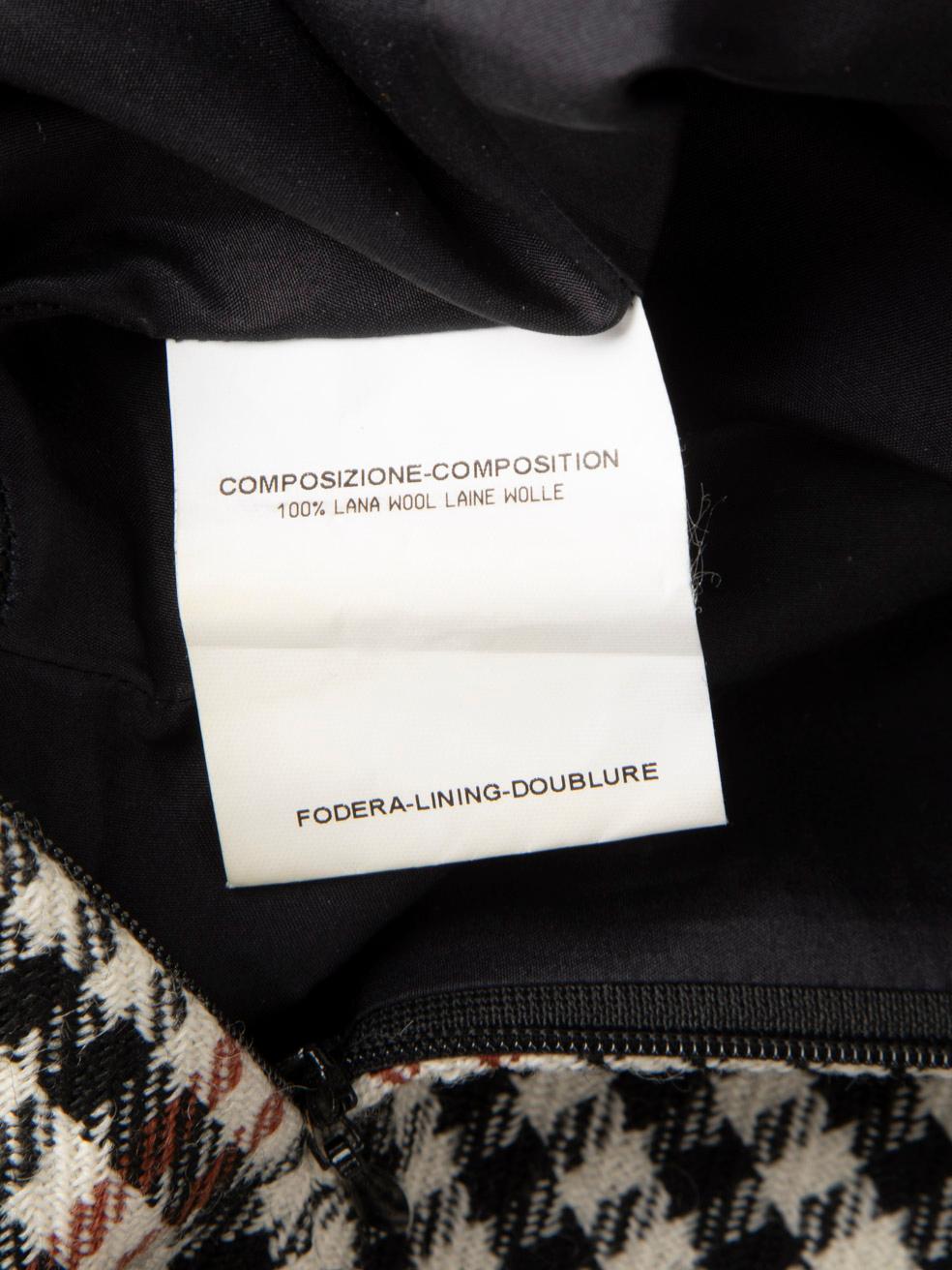 Saint Laurent - Vestito al ginocchio in lana a scacchi - taglia M. in vendita 2