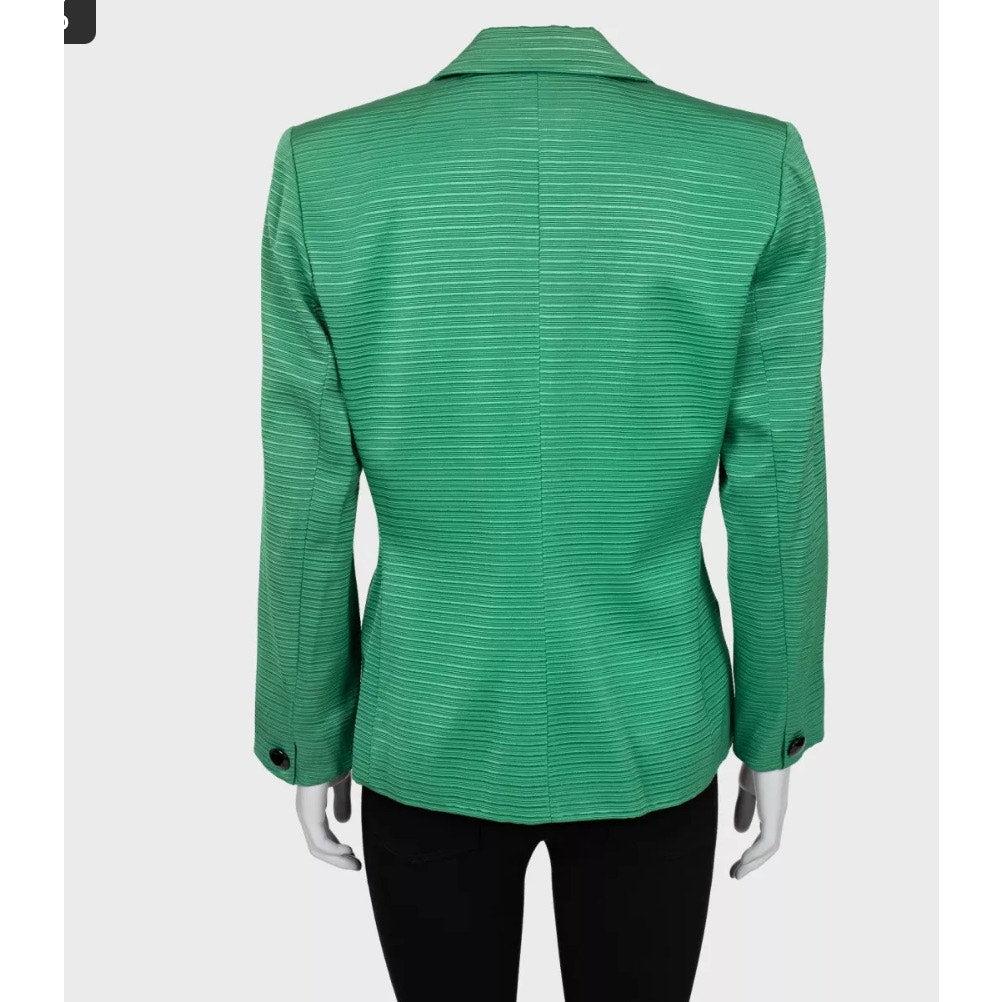 Vert Saint Laurent Chic Green Tailored Jacket - Taille XL en vente