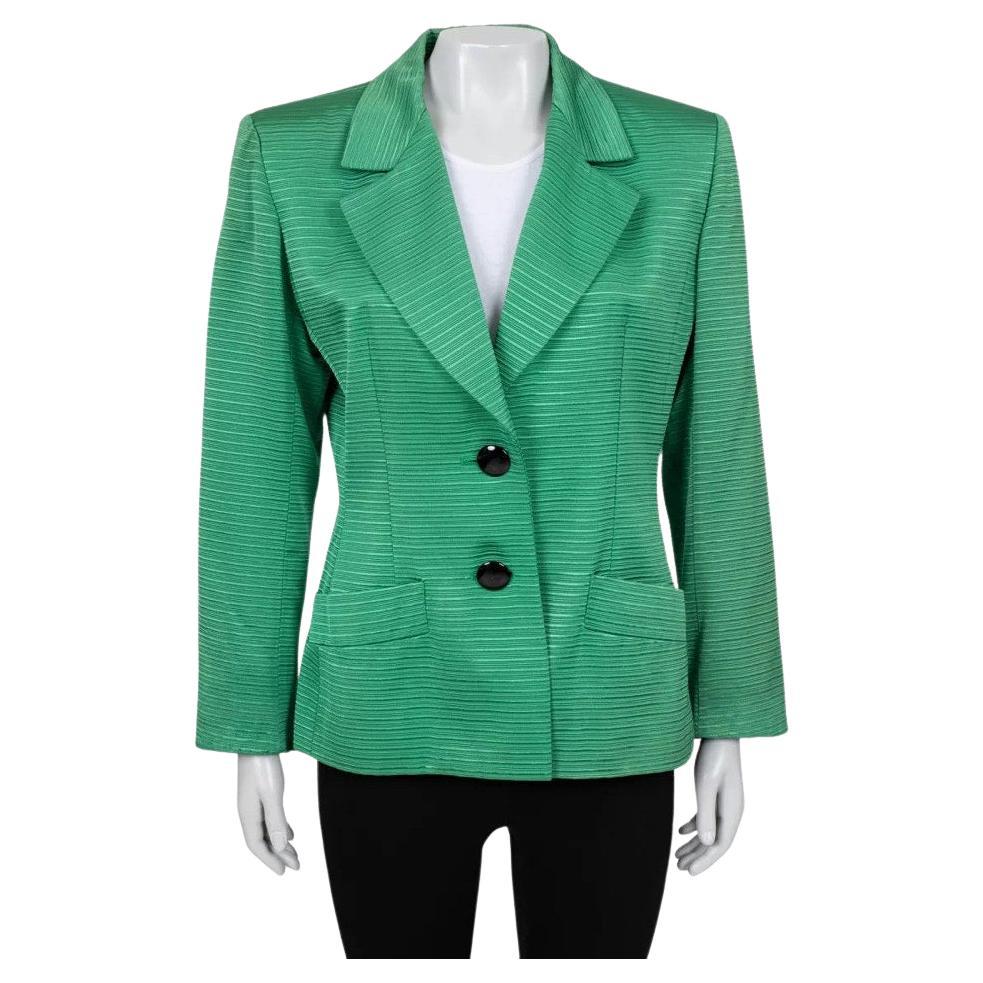 Saint Laurent Chic Grün Maßgeschneiderte Jacke - Größe XL