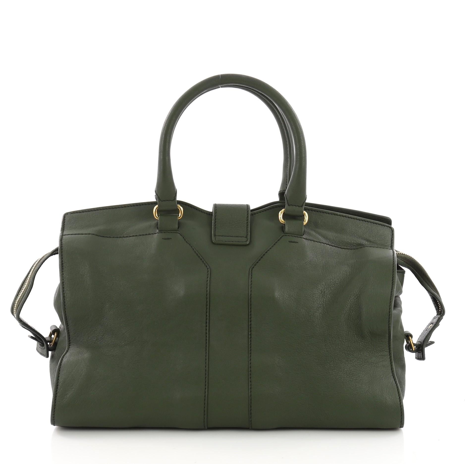 Saint Laurent Chyc Cabas Tote Leather Medium In Good Condition In NY, NY