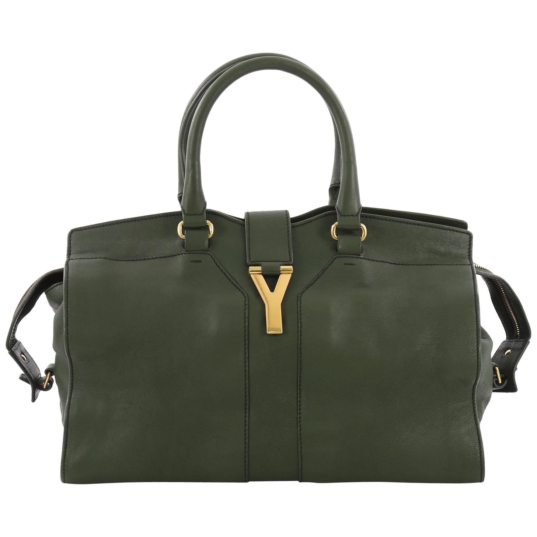 Saint Laurent Chyc Cabas Tote Leather Medium