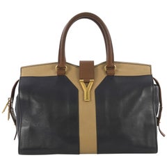 Saint Laurent Chyc Cabas Tote Leather Medium