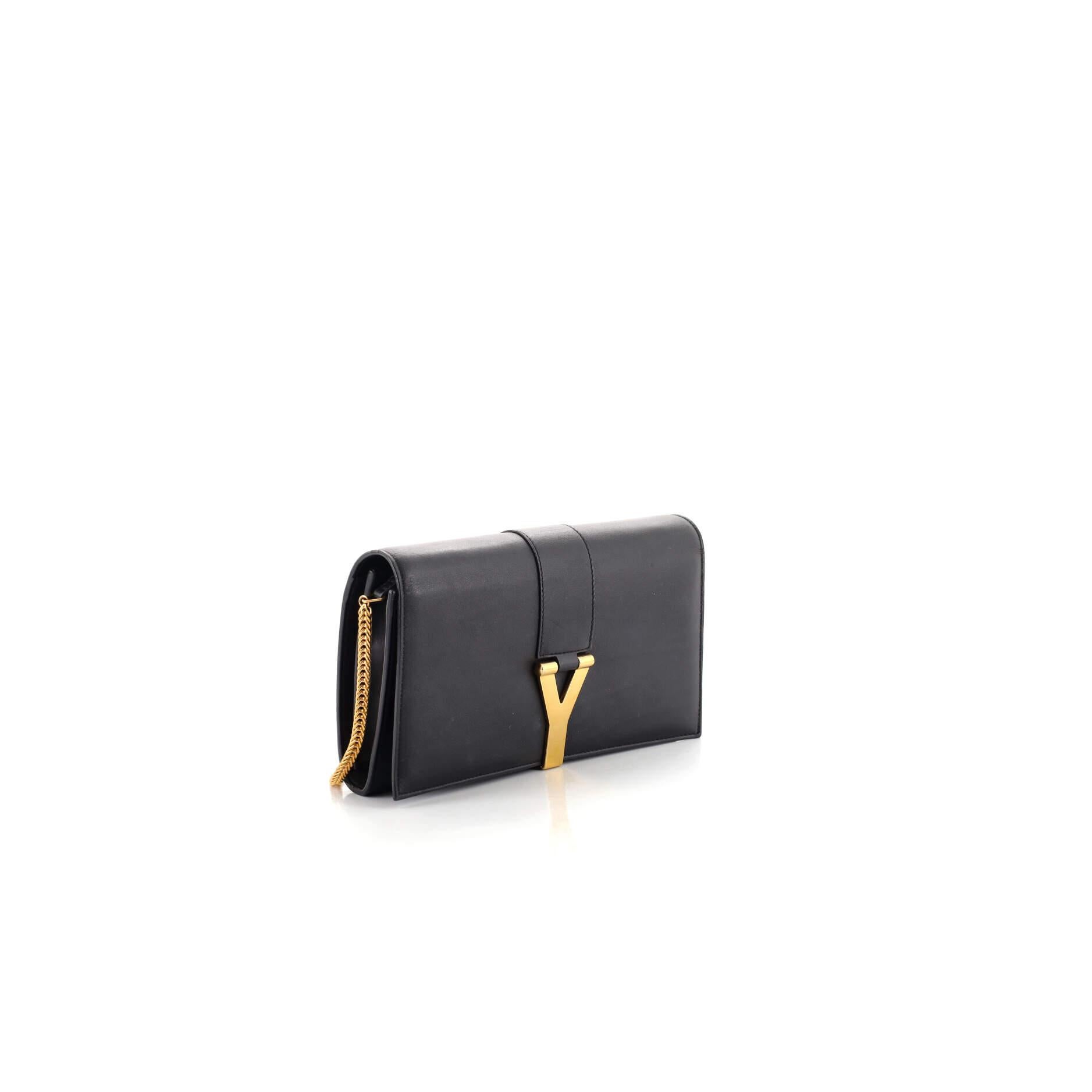 Nero Saint Laurent Pochette a catena in pelle