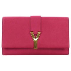 Saint Laurent Chyc Clutch Leather