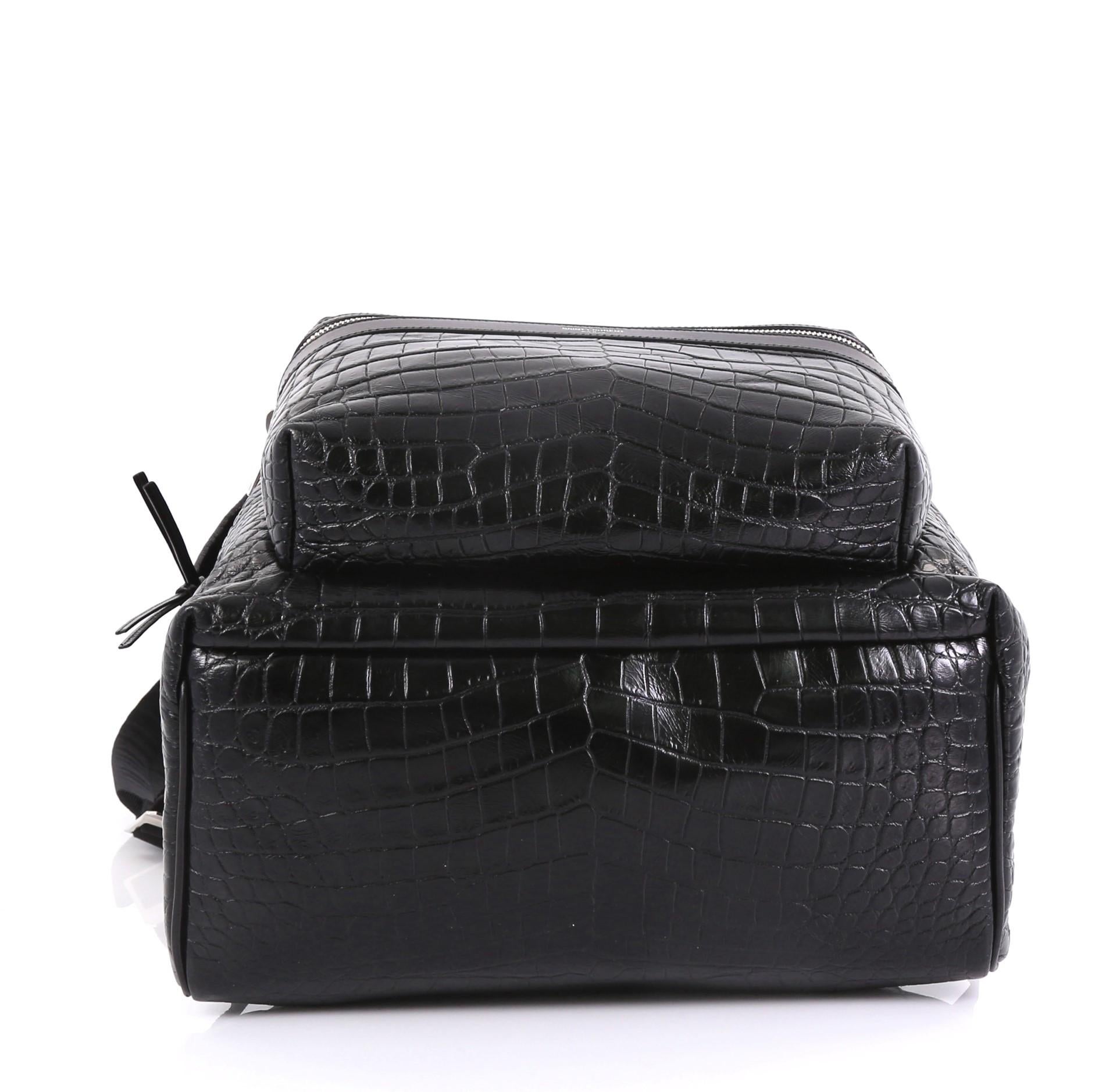 saint laurent crocodile backpack