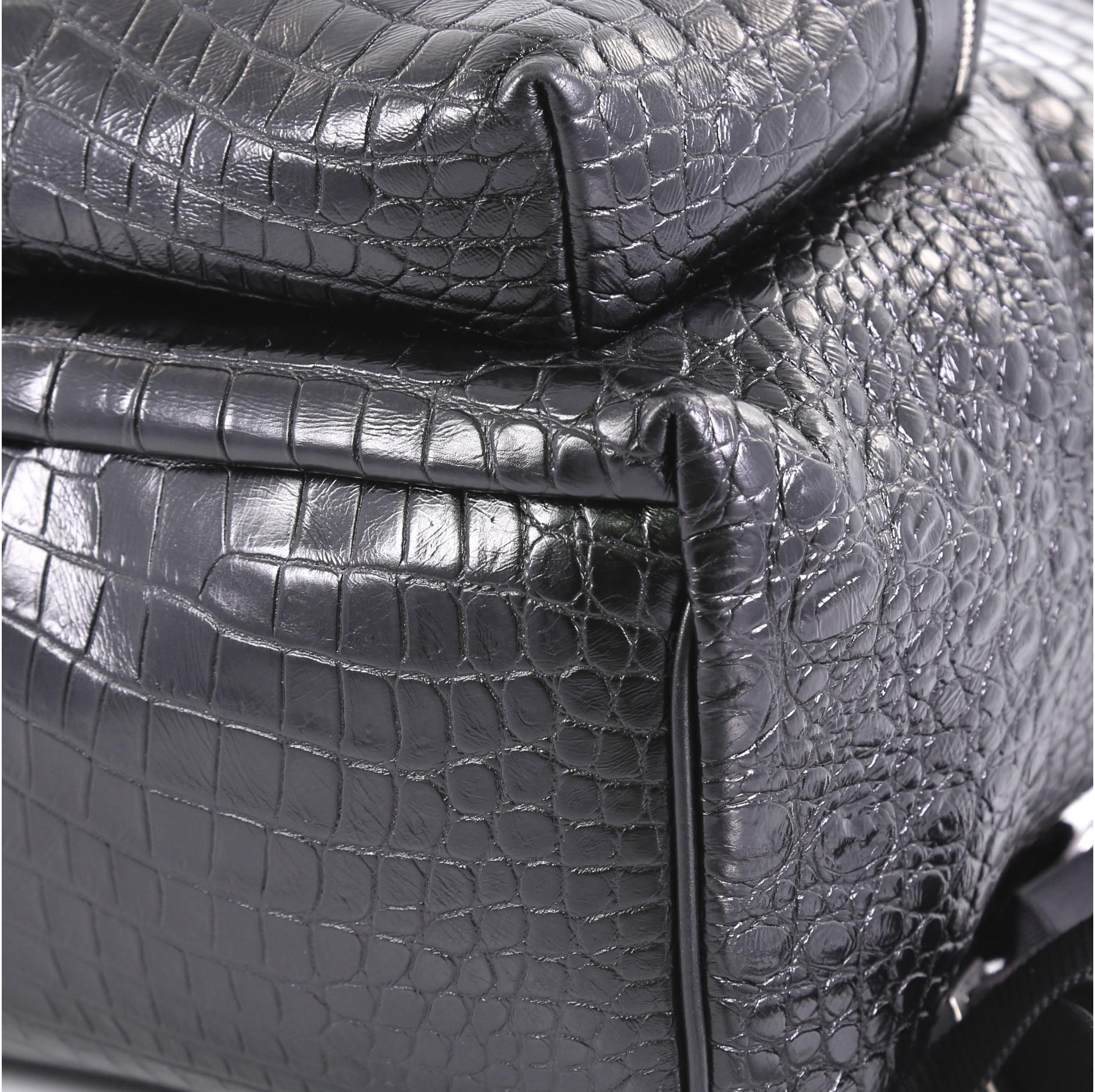 saint laurent croc backpack