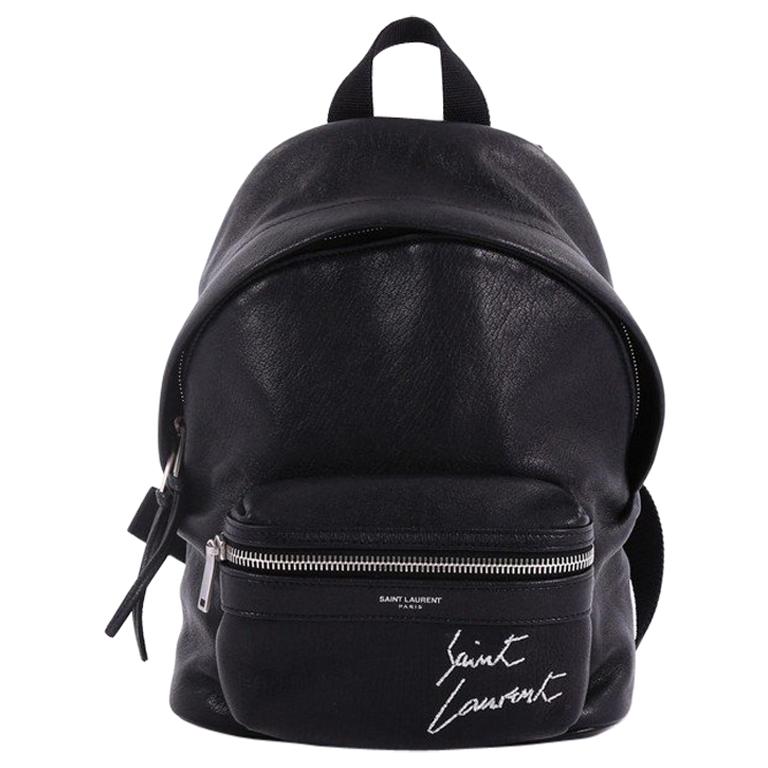 Saint Laurent City Backpack Leather Toy