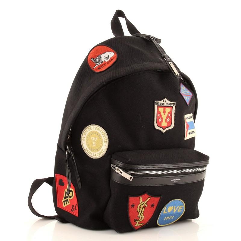 Saint laurent patch backpack on sale