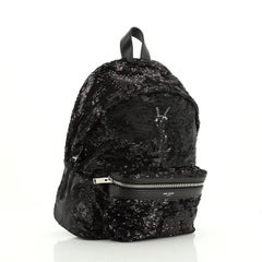 Saint Laurent City Backpack Sequins Mini