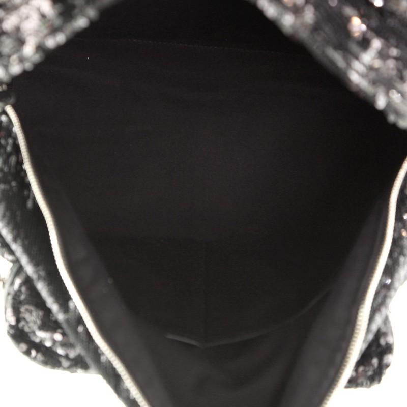 black sequin backpack