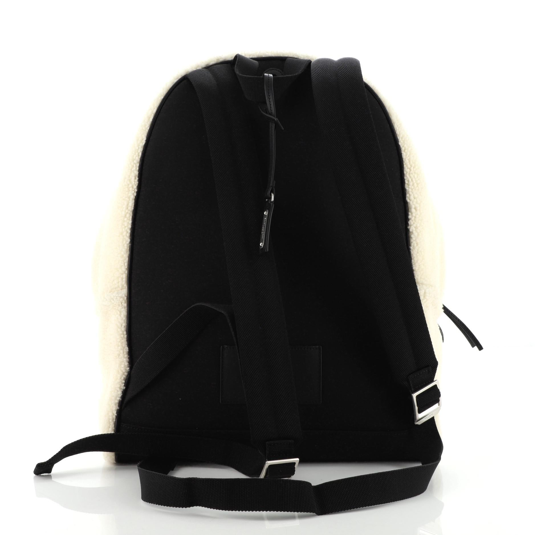 saint laurent city flap backpack