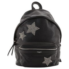 Saint Laurent City Backpack Studded Leather Mini