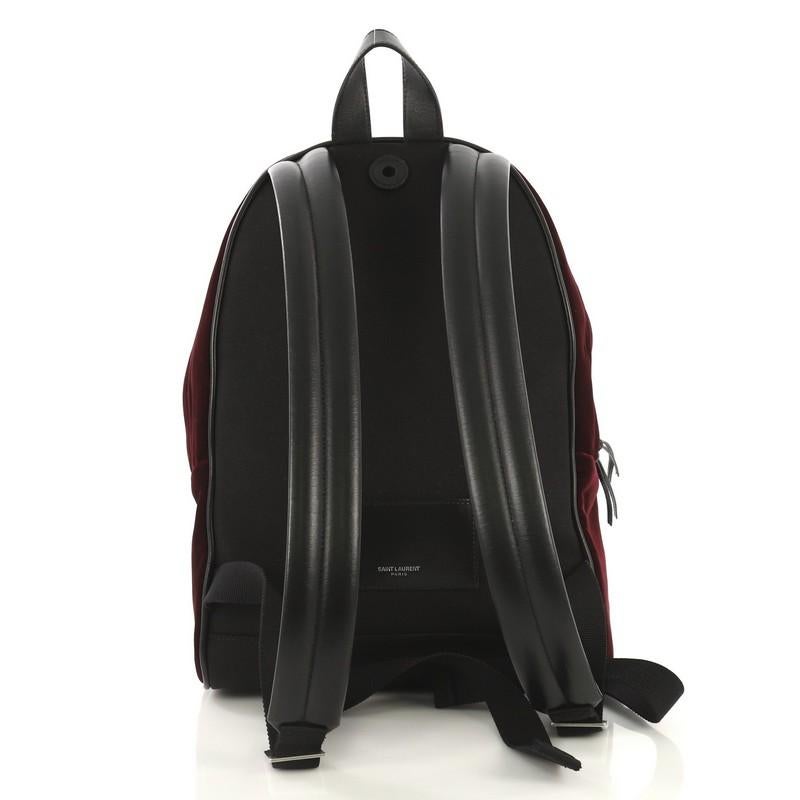 saint laurent velvet backpack