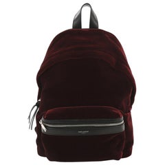Saint Laurent City Backpack Velvet Mini