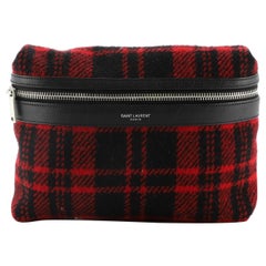 Saint Laurent City Belt Bag Tartan Wool