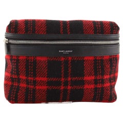 Saint Laurent City Belt Bag Tartan Wool