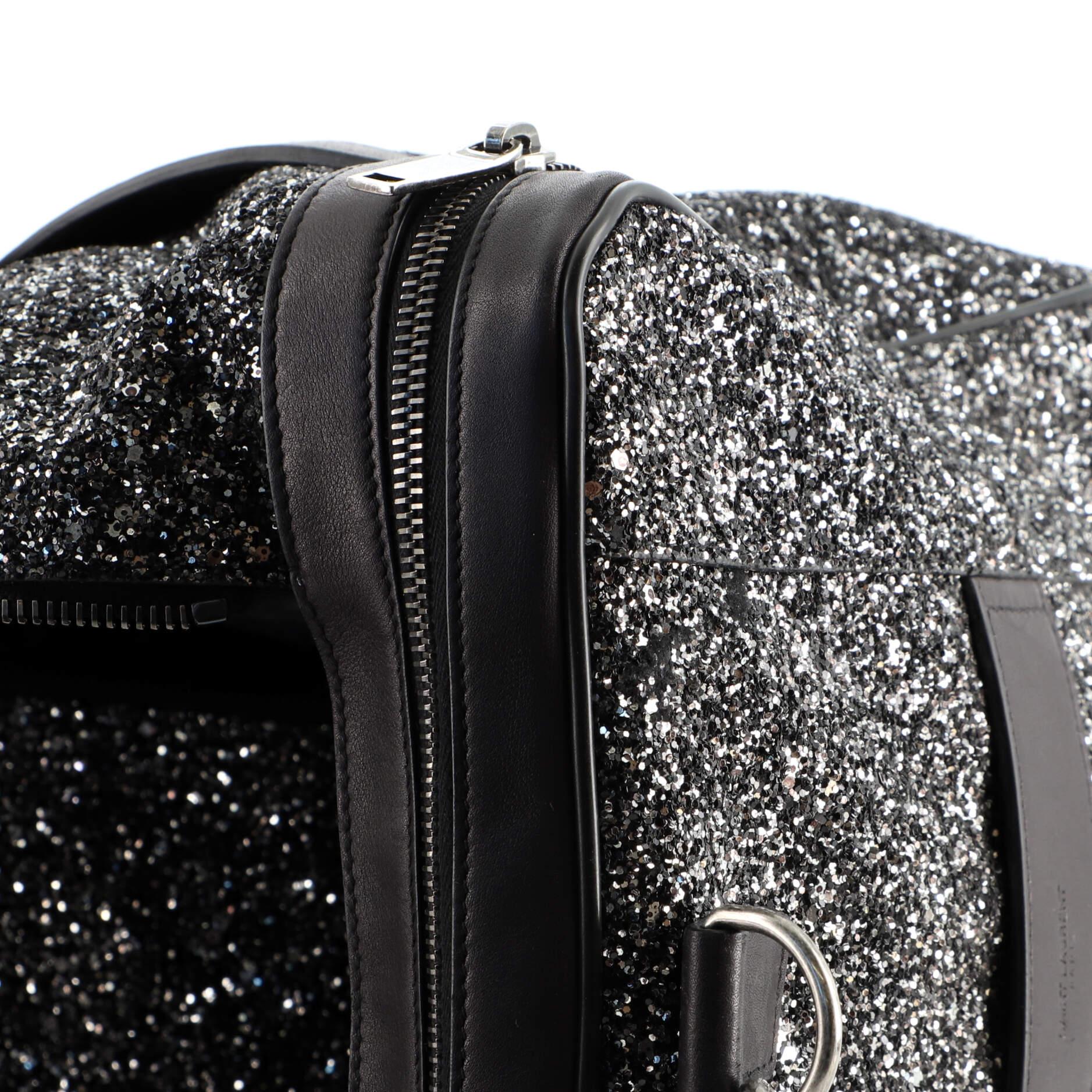 Saint Laurent City Gym Duffle Bag Glitter Canvas 3
