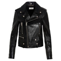 Chaqueta motera Saint Laurent Classic Leather Negra Talla 40