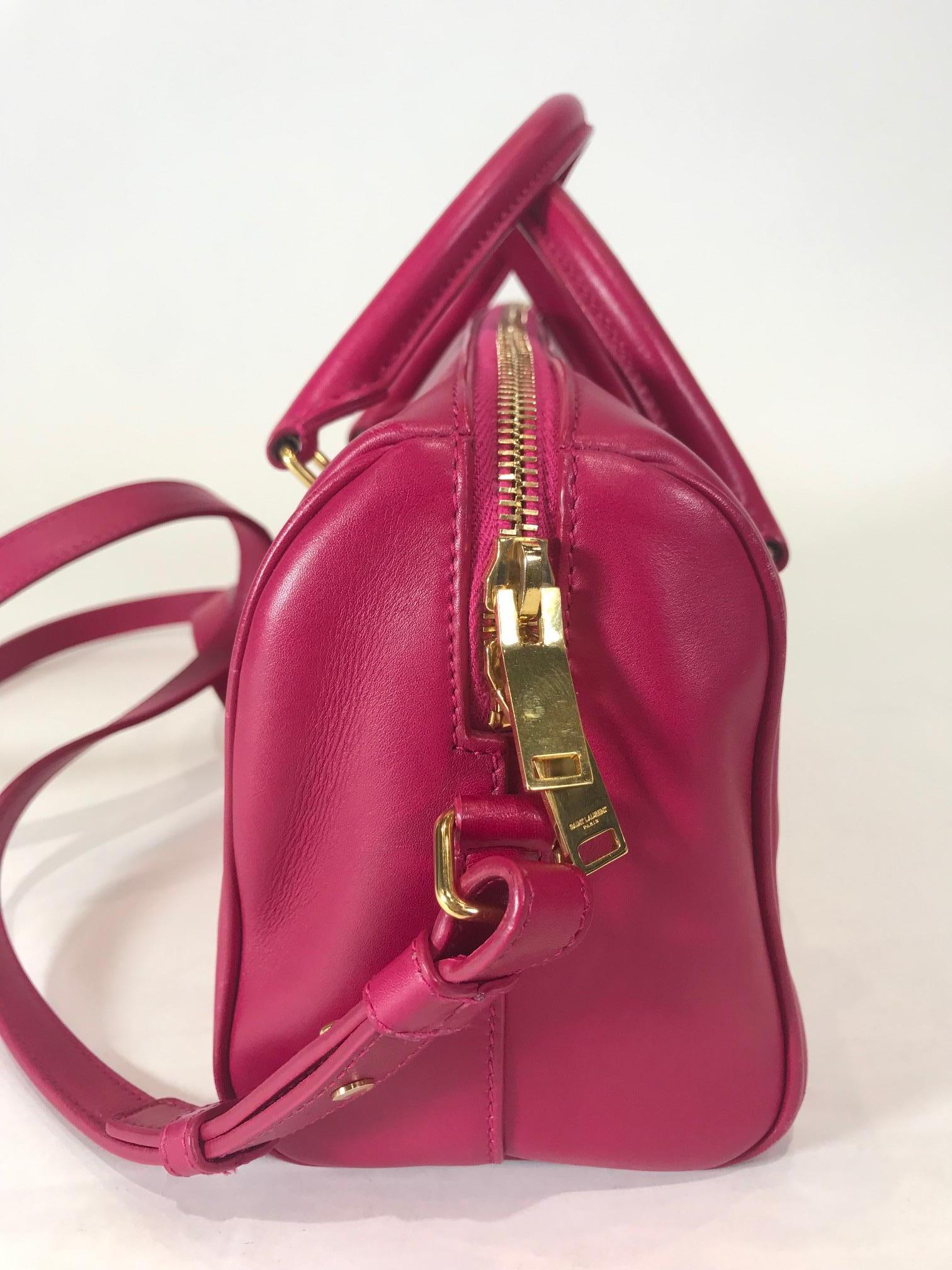 Red Saint Laurent Classic Duffle 6 Bag For Sale