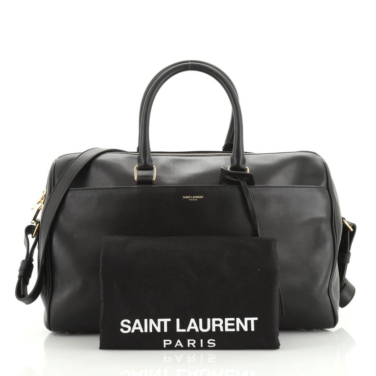 Saint Laurent Classic Duffle Bag Leather 12 at 1stDibs