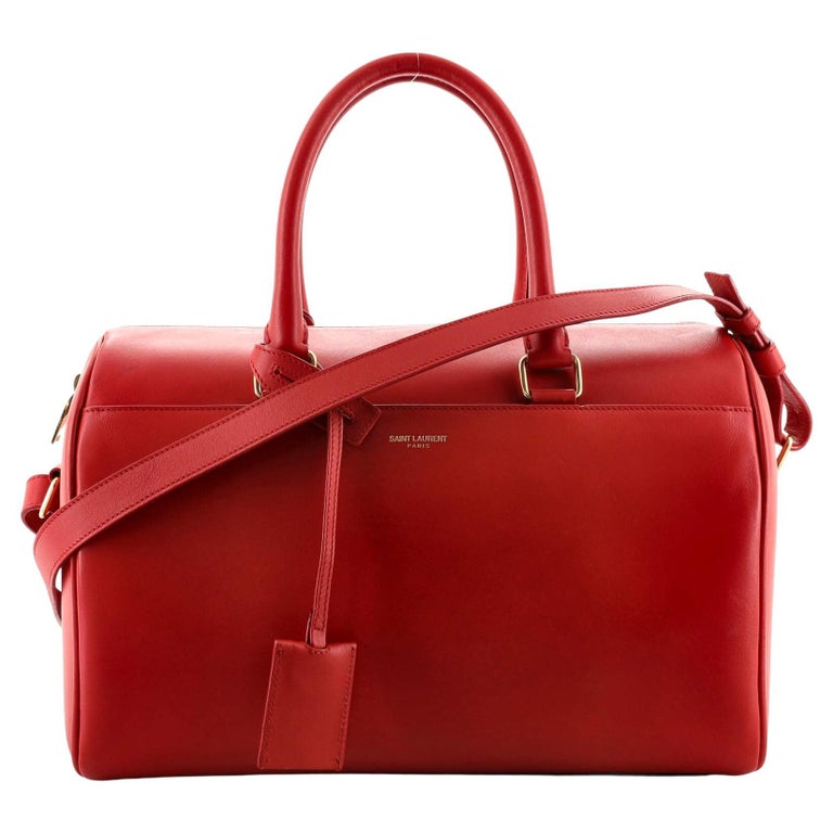 Saint Laurent Classic Duffle Bag Leather 12 at 1stDibs