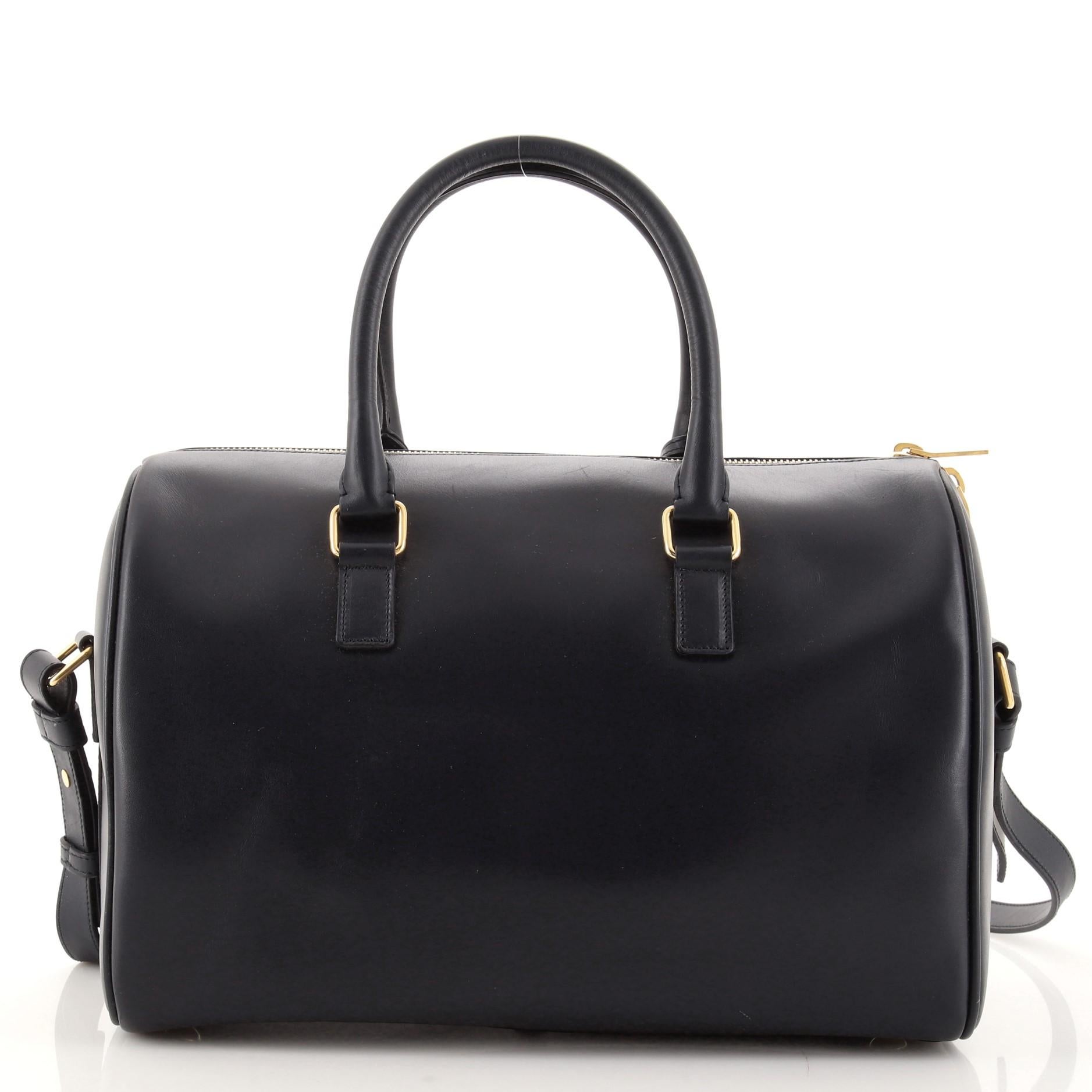 Saint Laurent Klassische Duffle Bag aus Leder 6 im Zustand „Gut“ in NY, NY