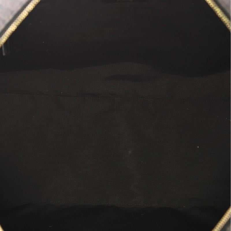 Black Saint Laurent Classic Duffle Bag Monogram Canvas 24