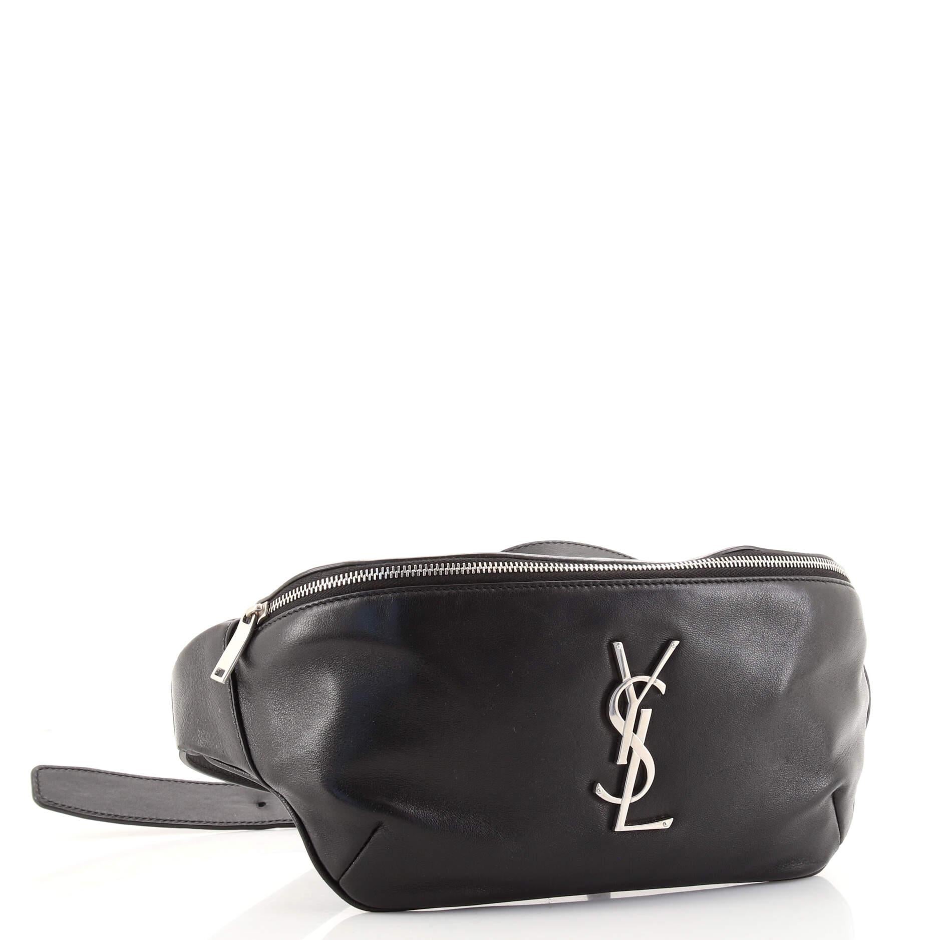 cassandre classic belt bag in grain de poudre embossed leather