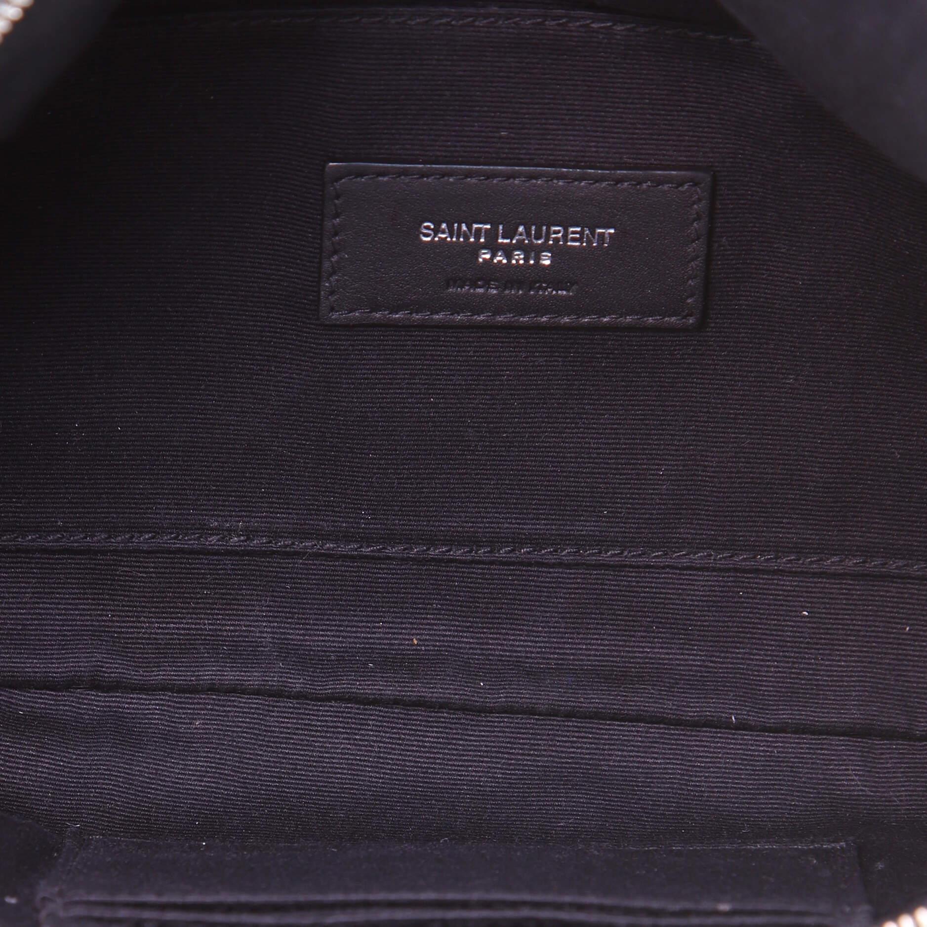 Black Saint Laurent Classic Monogram Belt Bag Leather