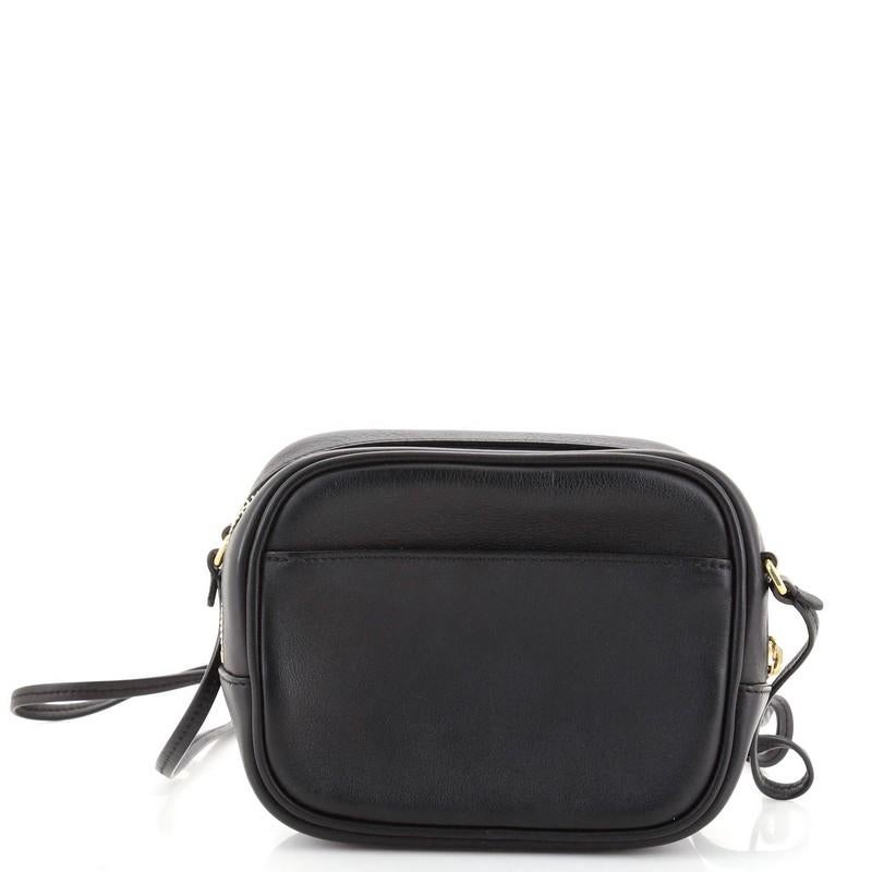 Black Saint Laurent Classic Monogram Blogger Crossbody Bag Leather Small