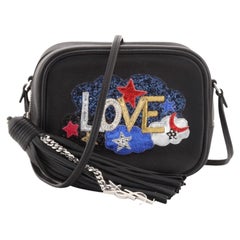 Saint Laurent Classic Monogram Blogger Crossbody Bag Patch Embellished Le