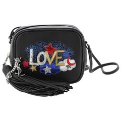 Saint Laurent Classic Monogram Blogger Crossbody Bag Patch Embellished Leather S