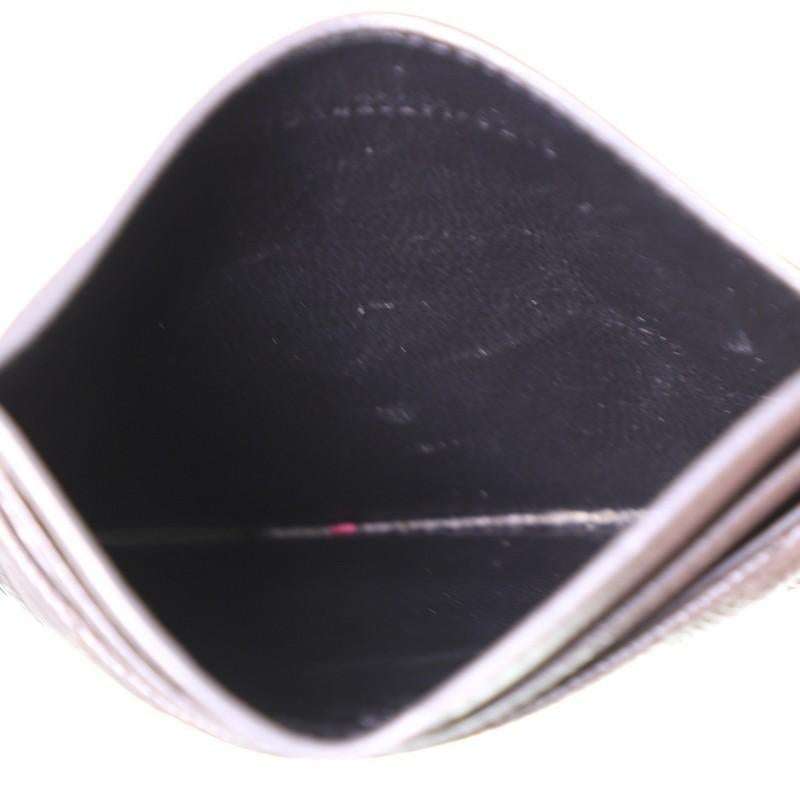 Saint Laurent Classic Monogram Card Holder Matelasse Chevron Leather 1