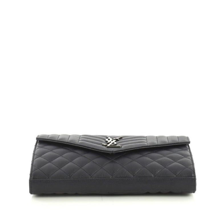 medium monogram matelassé leather wristlet