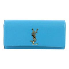 Saint Laurent Classic Monogram Clutch Leather Long