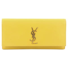 Saint Laurent Classic Monogram Clutch Leather Long