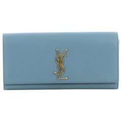 Saint Laurent Classic Monogram Clutch Leather Long