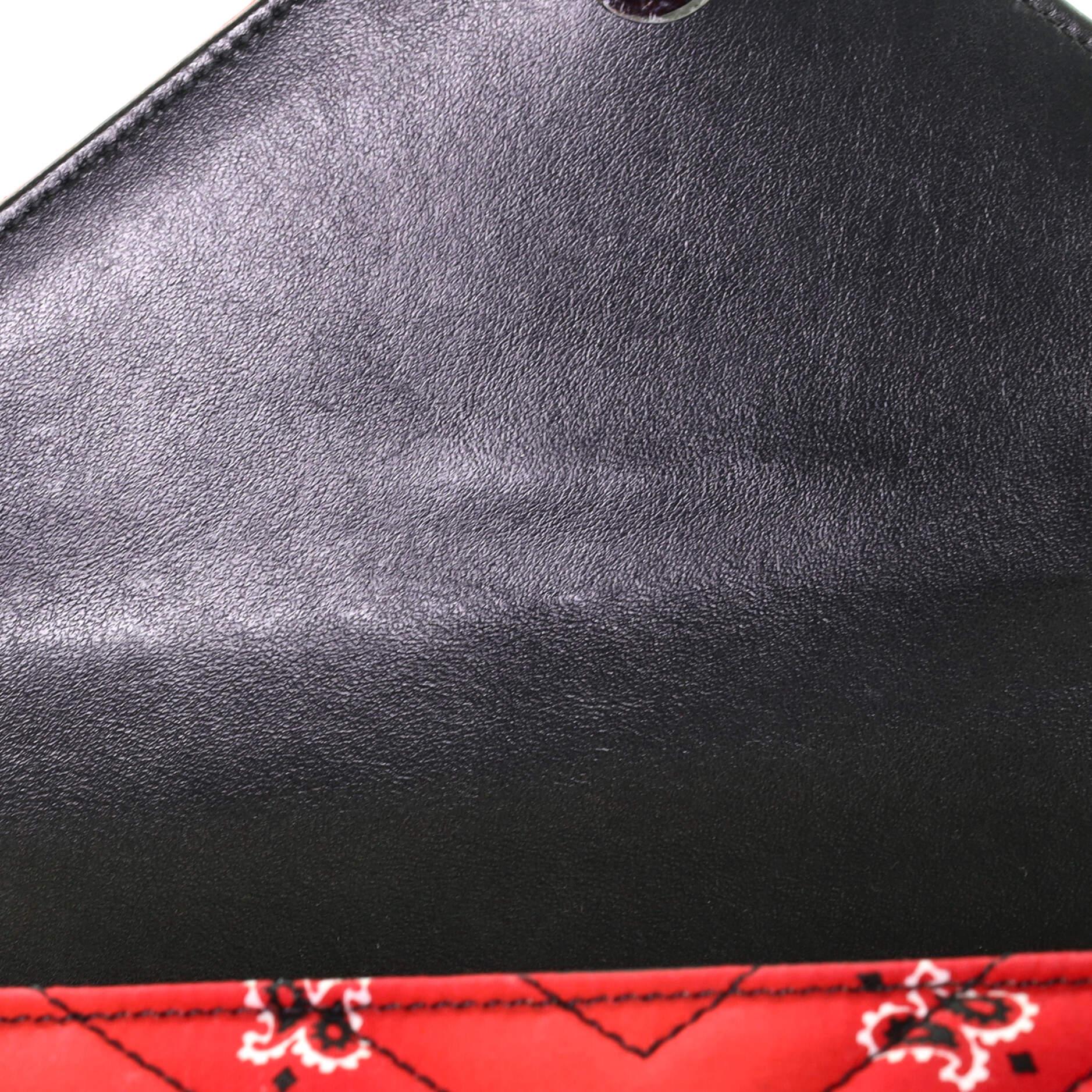 Saint Laurent Klassische Monogramm College Tasche Matelasse Chevron Bandana Canv 2