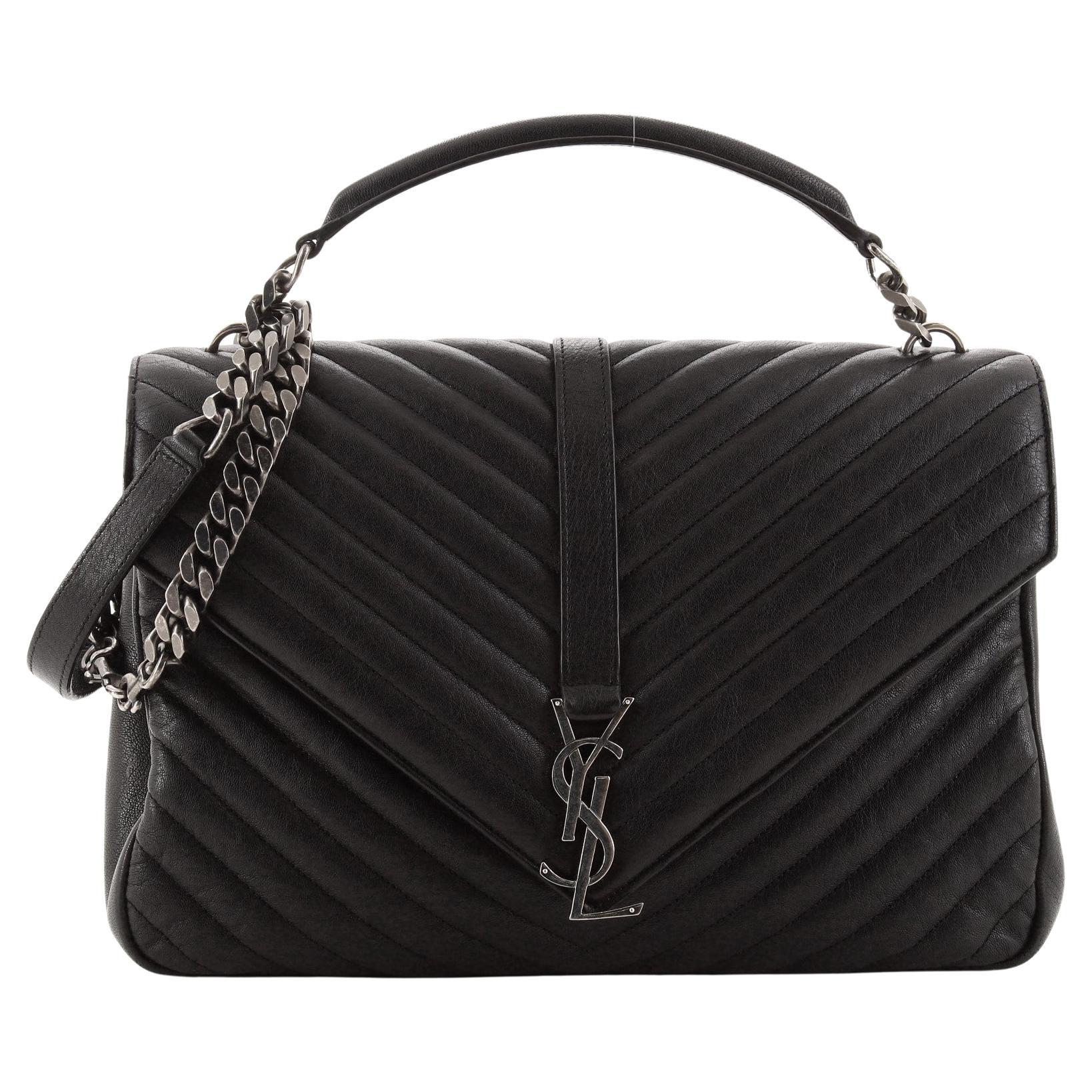 Saint Laurent LouLou Shoulder Bag Matelasse Chevron Leather Medium at