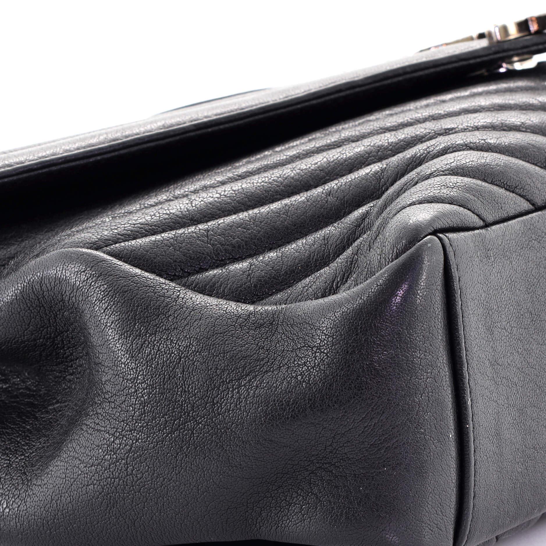 Women's or Men's Saint Laurent Classic Monogram College Bag Matelasse Chevron Leather Large