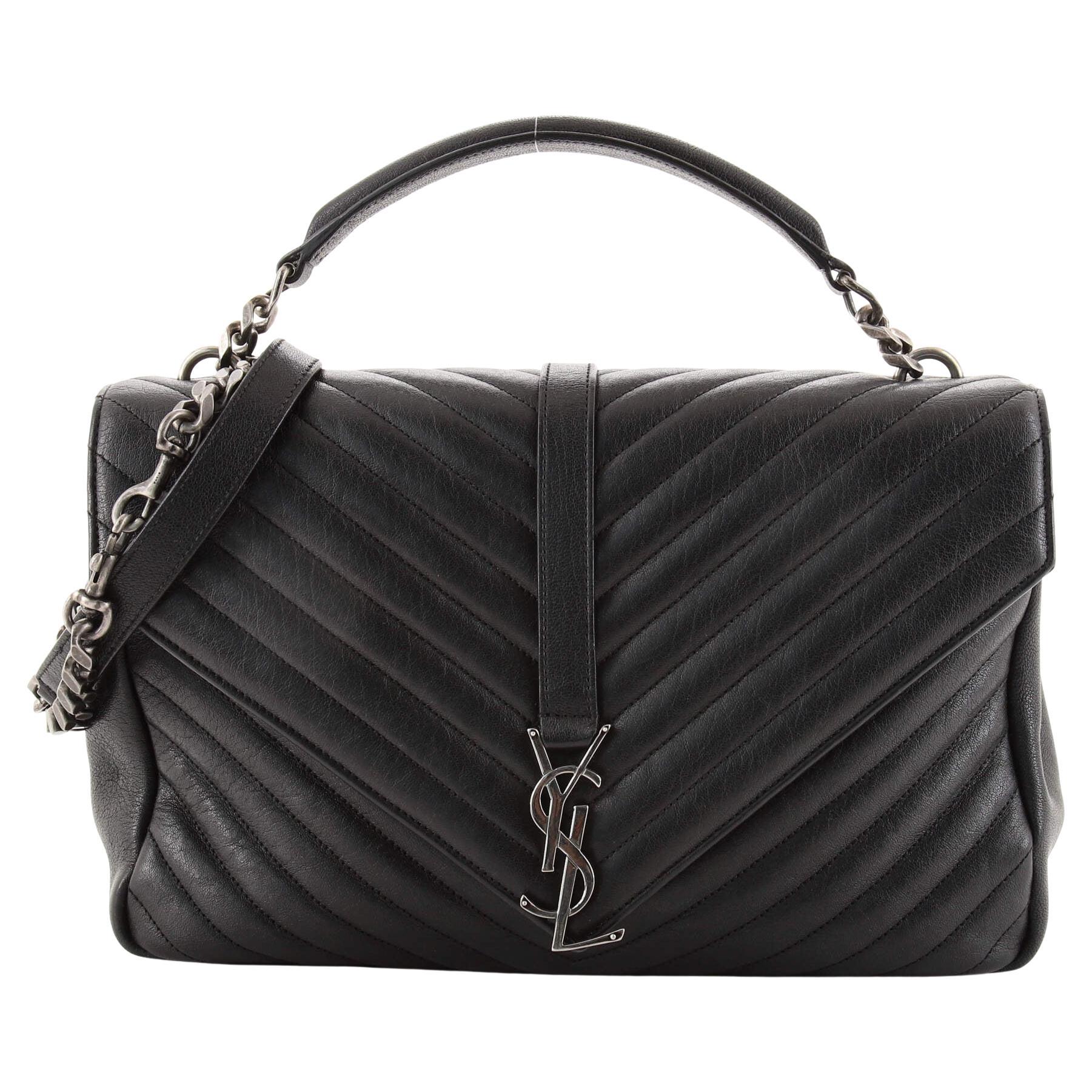 Saint Laurent Sunset Shoulder Bag Velvet Small at 1stDibs