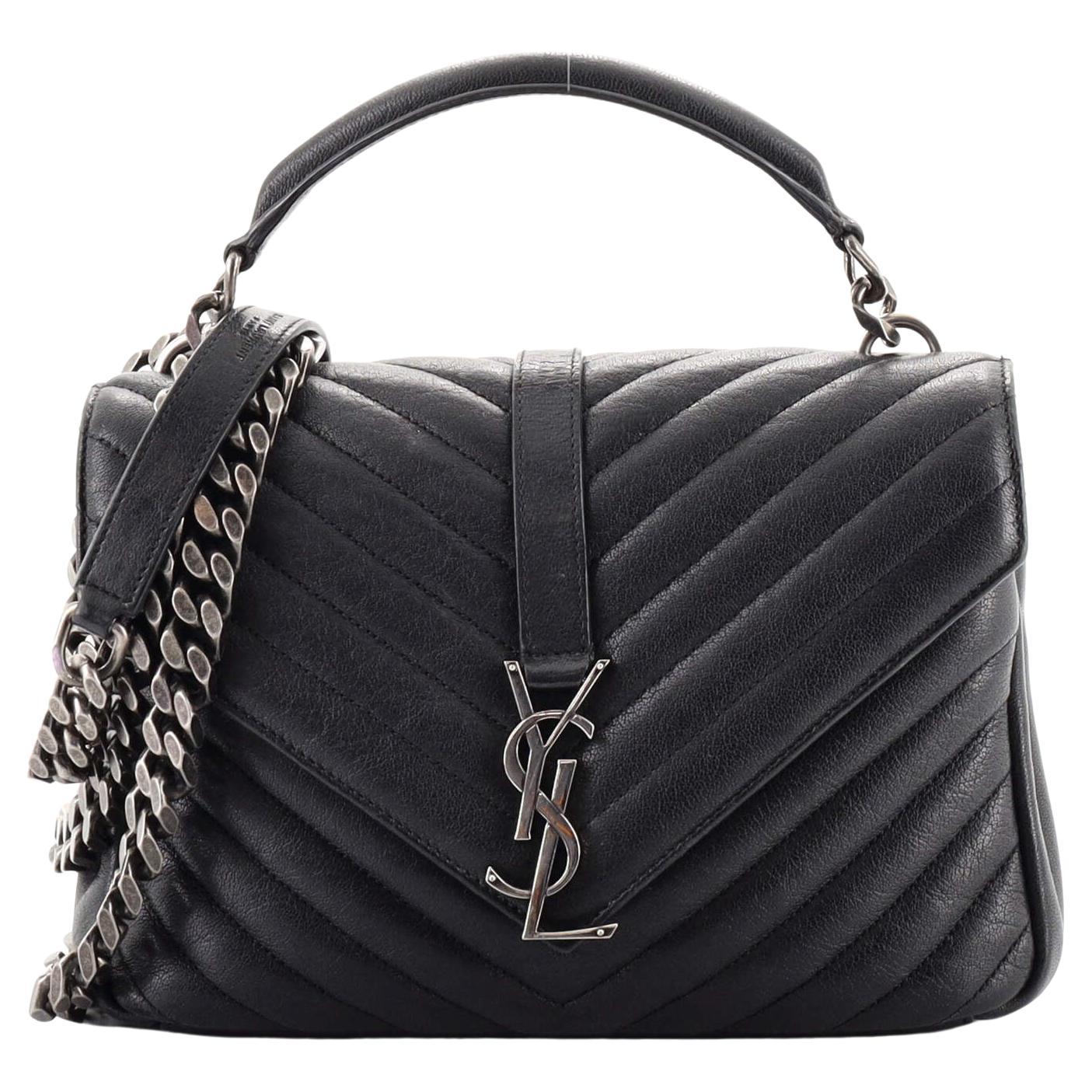 Saint Laurent Classic Monogram Crossbody Bag Grainy Leather Medium at
