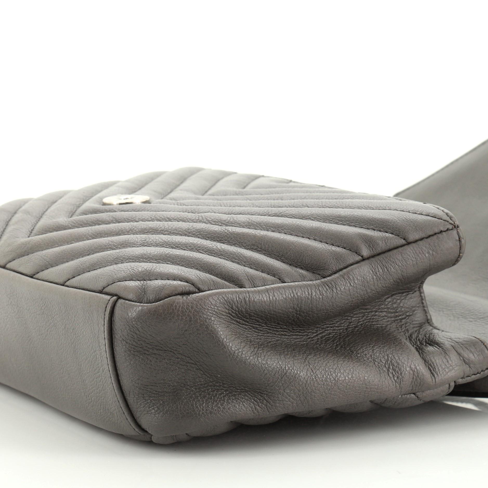 Saint Laurent Klassische Monogrammierte Collegetasche Matelasse Chevron Leder Medium 1